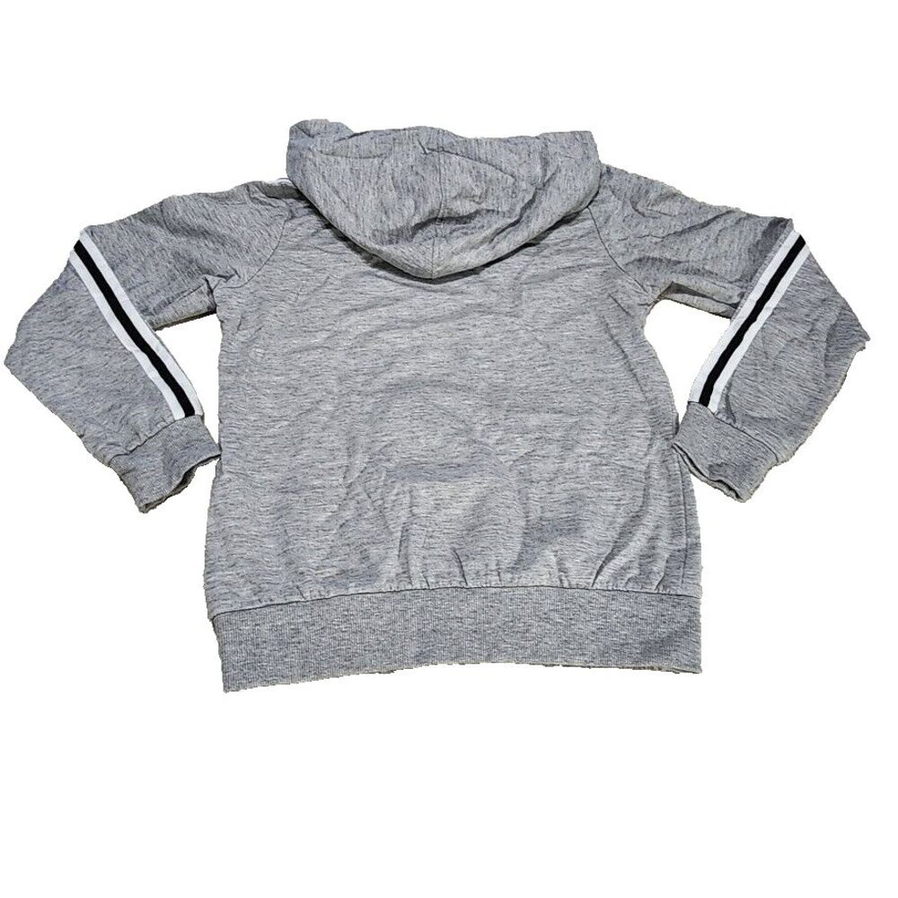 Couple TX Sweatshirt Hoodie Women's Sz Medium Grey Stripe Sleeve Kangaroo Pocket - Picture 7 of 9